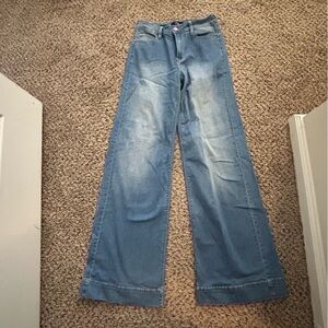 YMI Blue Flare Wide Leg Jeans